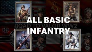 Road to valor WW2: Review All Basic Infantry