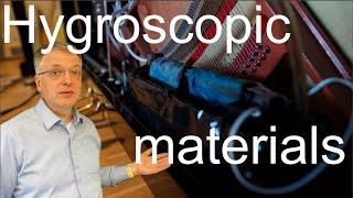 Hygroscopic materials and drying