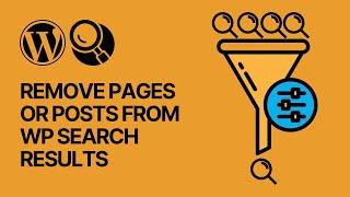 How To Remove Pages or Posts From WordPress Search Results? Search Exclude Tutorial 