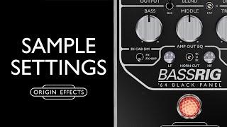 BASSRIG '64 Black Panel -  Sample Settings with Ian Allison