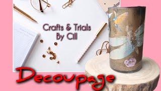 DIY decoupage vaas tutorial voor beginners #decoreren #action