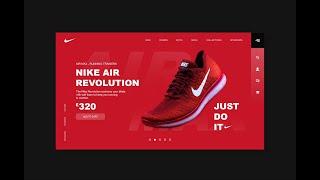 UI Design Tutorial Adobe illustrator - Nike Web App UI design Adobe Illustrator Tutorial