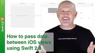 How to pass data between iOS 9 views in Swift 2.0