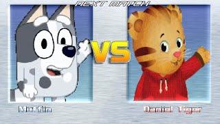 M.U.G.E.N BATTLES | Muffin vs Daniel Tiger | Bluey vs Daniel Tiger's Neighborhood