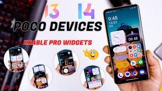 Enable Pro Widgets on Poco Devices and Super Folders  | 3 Pro Widgets Collection for Poco Users