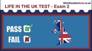  Life in the UK Test - EXAM 2 - UPDATED 2024 - British Citizenship practice tests 
