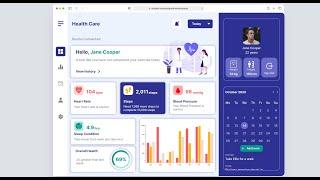 UI Design of Health Care App | Dashboard UI | Figma