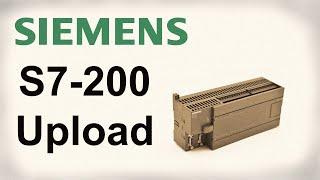 Siemens S7-200 upload program