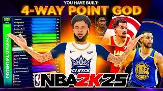 BEST GAME BREAKING GUARD BUILD in NBA 2K25! *NEW* BEST 4-WAY POINT GOD BUILD in NBA 2K25!