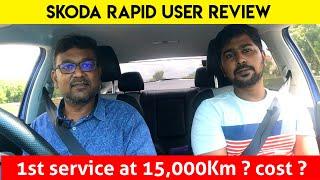 Skoda Rapid User review - 15,000KM real life experience | How is service cost? happy user? | Birla