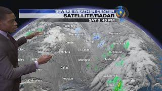 Saturday evening's forecast update with Meteorologist Tony Sadiku