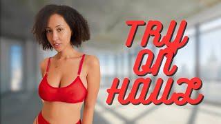 4K TRANSPARENT Sheer Lingerie TRY ON HAUL With Solange