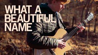 What A Beautiful Name - Hillsong Worship | Fingerstyle Guitar Cover (With Tabs) | Titus Major