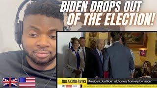 Brit Reacts To BIDEN DROPS OUT OF THE ELECTION AND ENDORSES KAMALA HARRIS!