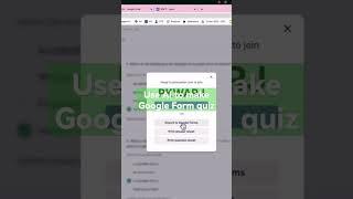 Use AI to make a Google Form!