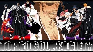 POWER LEVEL BLEACH #2 - TOP 60 SOUL SOCIETY !!! SPOILERS MANGA !!!