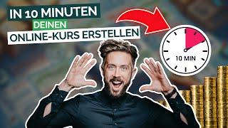 In 10 Minuten deinen Online Kurs erstellen