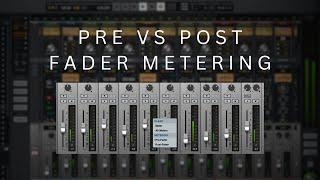 Pre-Fader vs Post-Fader Metering in Luna DAW