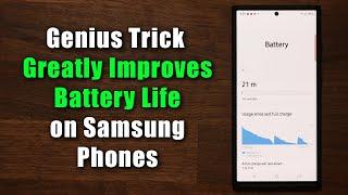 Genius Trick to Dramatically Extend Battery Life on ANY Samsung Galaxy Smartphone