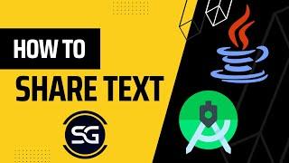How to Share Text in Android Studio Using Java | Shakir Gyan