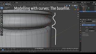 Blender 2.8 / 2.81. Modelling with Curves: The Base