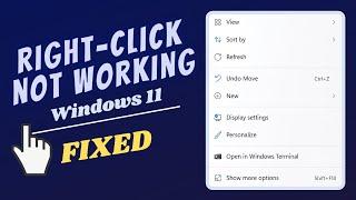 How to FIX Right-Click Not Working in Windows 11 (2 Easy Steps)