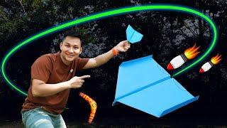 Unbelievable! Paper Airplane Comes Back to You!