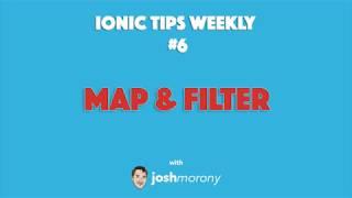 MAPPING & FILTERING ARRAYS - Ionic Tips Weekly Ep.6 #ionic #angular