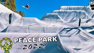 First Runs Through PEACE PARK 2022 at WOODWARD TAHOE BOREAL!