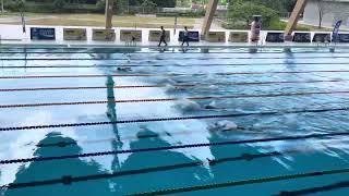 First time in outdoor competition pool | Relatives watching & cheering Miguel in person