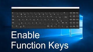 How to Enable or Disable Function Keys in Windows 10