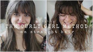 Trying The Curly Girl Method On Straight Hair