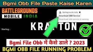 bgmi file obb me kaise dale | bgmi obb file Paste | obb service is running bgmi problem