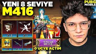 YENİ 8 SEVİYE M416 FULLEDİM VE OYNADIM! 0'UC YE AÇILIYOR | PUBG MOBİLE