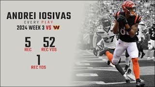 Andrei Iosivas Week 3 Replay: Every Target and Catch vs Washington Commanders