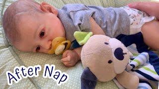 After nap with baby boy | reborn video | reborn role play saskia