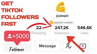 How To Get Free Tiktok Followers Fast 2021