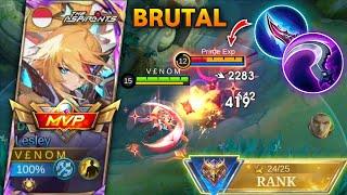 BRUTALITYMOONTON THANK YOU FOR THIS LESLEY ONE SHOT CRAZY DAMAGE | LESLEY BEST BUILD 2024
