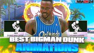 THE *NEW* BEST BIG-MAN DUNK ANIMATIONS IN NBA 2K24 ! FASTEST & UNBLOCKABLE DUNK PACKAGES (SEASON 6)
