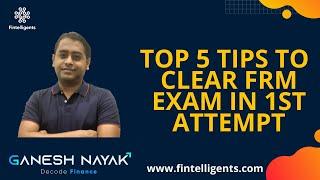 Top 5 tips to clear FRM Exam in 1st Attempt | FRM Exam | English