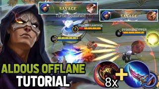 2 SAVAGE!!! ALDOUS OFFLANE TUTORIAL (EXPLAINED) | Aldous Guide, Rotation, Builds, Tips and Tricks