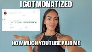 I GOT MONETIZED | How Much Money YouTube Paid Me As A Starting YouTuber 