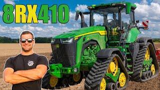 FARMVlog #138 - Řídíme NEJSILNĚJŠÍ traktor na farmě JOHN DEERE 8RX410! 443 hp (326 kW)