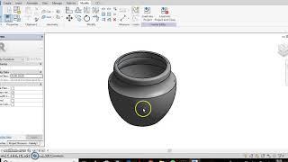 How to make a flower vase in Revit with a material