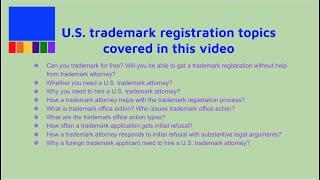 U.S. Trademark Registration Process- Step-by-Step Overview with Explanation Graphics from a Lawyer