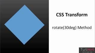 CSS Transform - Rotate Method