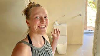 My Family Is Here! Game Changer Arrives in Off-Grid Farmhouse Bathroom