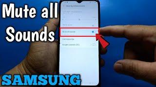 How to mute all sounds on Samsung Galaxy A02 | Hearing Enhancement | Accessibility Settings