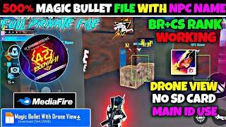 Free Fire Magic bullet Hologram Hack Panel Camera Hack Speed Hack Npc Name obb config Drag headshot