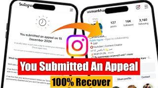 Instagram appeal problem solved 2024 | you submitted an appeal problem on Instagram | suspend I'd